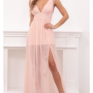 Grace Chiffon Slit Maxi Dress